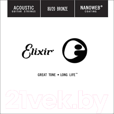 Струна для акустической гитары Elixir Strings Nanoweb 15159
