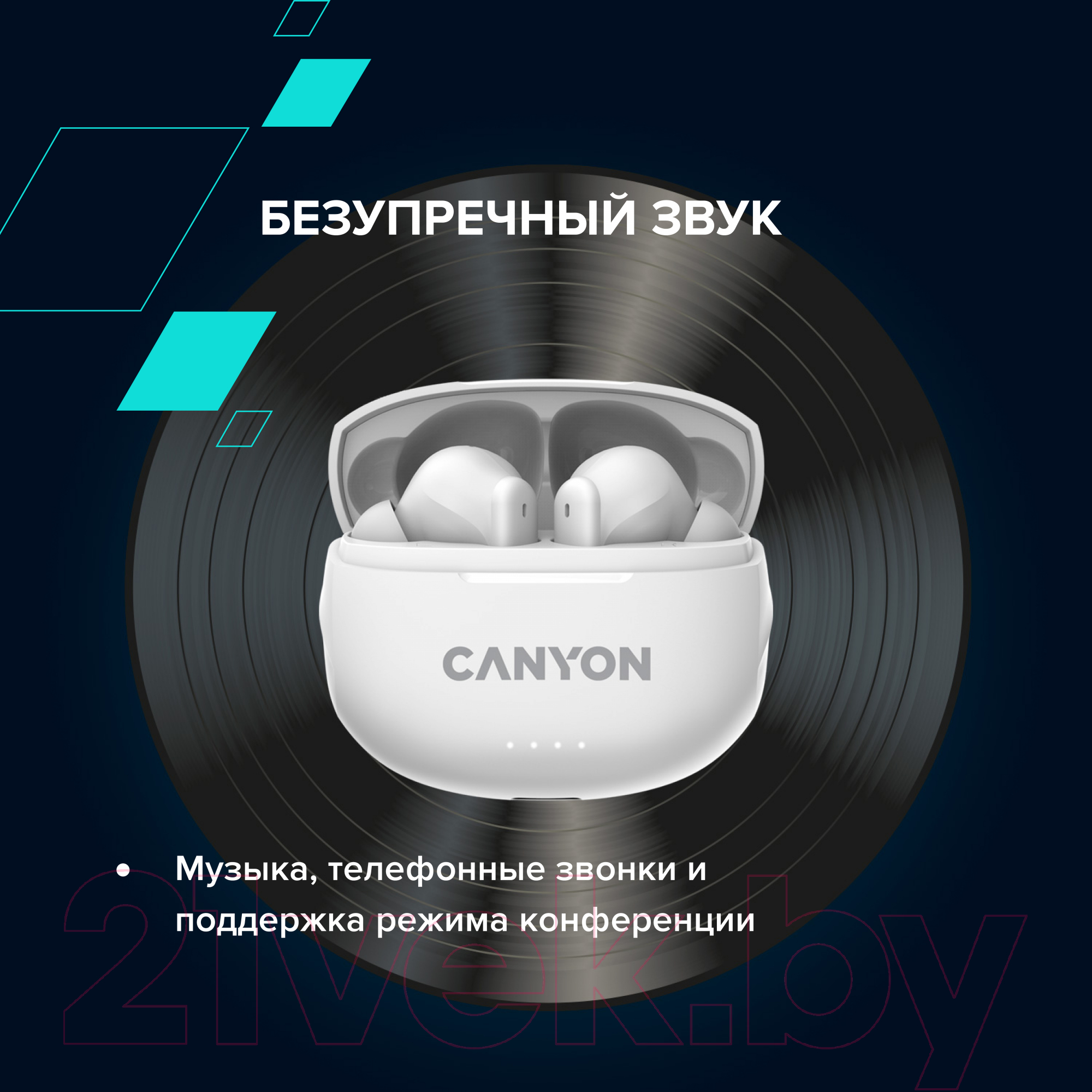 Беспроводные наушники Canyon TWS-8 / CNS-TWS8W