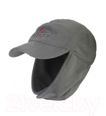 Бейсболка для охоты и рыбалки DAM Eiger Fleece Ear Cap / 49460 (серый)