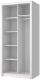 Миниатюра изображения товара Шкаф-купе Anrex Milan 100 (белый)