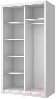 Изображение товара Шкаф-купе Anrex Milan 120 (белый)