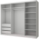 Миниатюра изображения товара Шкаф-купе Anrex Milan 250 (серый)
