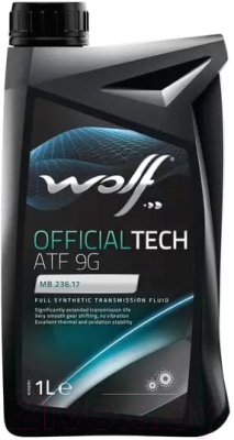 Трансмиссионное масло WOLF OfficialTech ATF 9G / 3017/1 (1л)