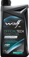 Моторное масло WOLF OfficialTech 5W30 C3 RN / 65637/1 (1л) - 