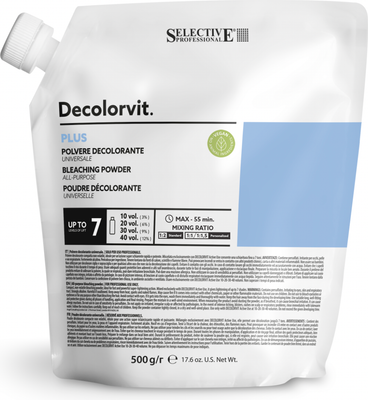Порошок для осветления волос Selective Professional Decolorvit Plus Универсальный / 70160 (500г) - 