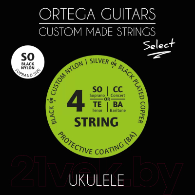 Струны для укулеле Ortega Select UKSBK-SO