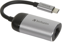 Сетевой адаптер Verbatim USB-C–Gigabit Ethernet / 49146 (0.1м) - 
