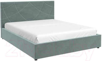 Двуспальная кровать Bravo Мебель Версаль 160x200 с ПМ (мята)