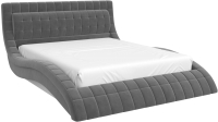 Двуспальная кровать Bravo Мебель Виргиния 160x200 с металлокаркасом (холодный-серый) - 