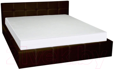 Полуторная кровать Bravo Мебель Грета 140x200 с ПМ (шоколад)