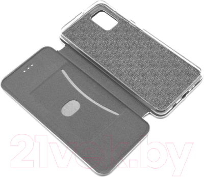 Чехол-книжка Case Magnetic Flip для Galaxy A02s (серый)