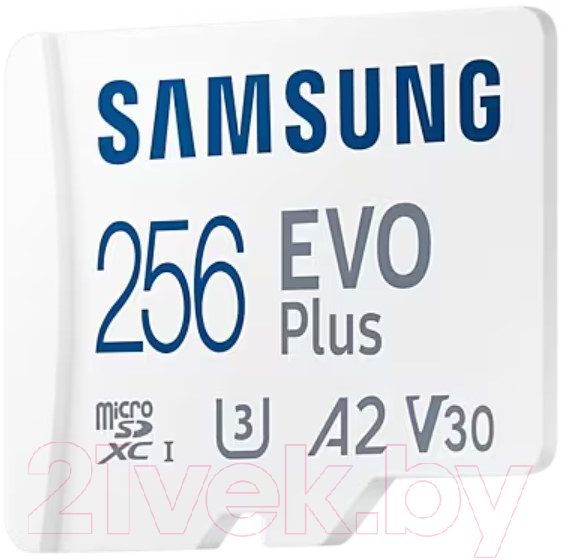 Карта памяти Samsung EVO Plus microSDXC 256GB + адаптер (MB-MC256KA/APC)