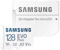 

Карта памяти Samsung, EVO Plus 2021 MicroSDXC 128GB + адаптер (MB-MC128KA/APC)