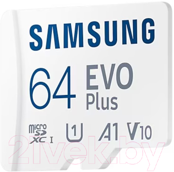 Карта памяти Samsung EVO Plus MicroSDXC 64GB + адаптер (MB-MC64KA/EU)