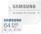 Карта памяти Samsung EVO Plus MicroSDXC 64GB + адаптер (MB-MC64KA/EU) - 
