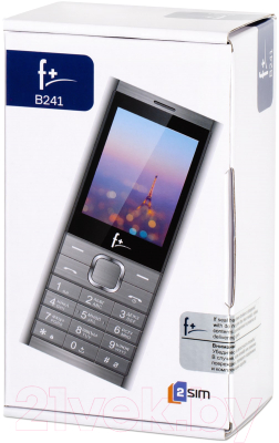 Мобильный телефон F+ B241 (темно-серый)