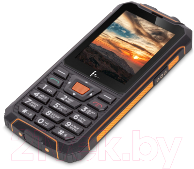 Мобильный телефон F+ R280 (черный/оранжевый)