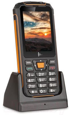 Мобильный телефон F+ R280C (черный/оранжевый)