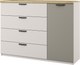 Тумба Anrex Modern 1D4S (персидский жемчуг/ирландский ликер) - 