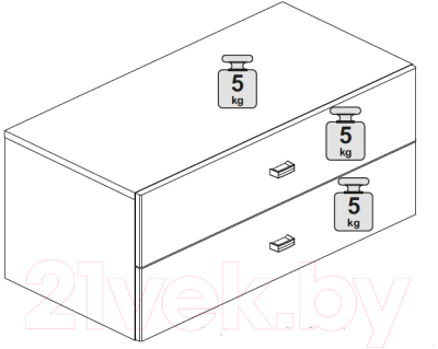 Изображение товара Тумба Anrex Diego 2S (бонди бич)