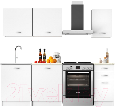 Anrex Sato 160 (белый/белый) Кухонный гарнитур 160 см купить в Минске ...