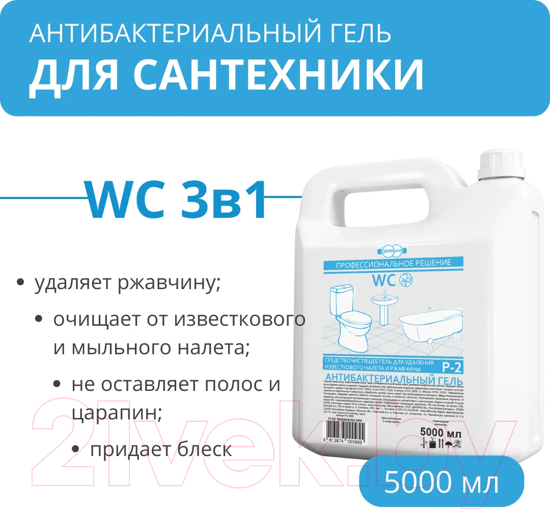 Дили Дом Гель для удаления известкового налета и ржавчины Р-2 5л Чистящее  средство для ванной комнаты купить в Минске, Гомеле, Витебске, Могилеве,  Бресте, Гродно