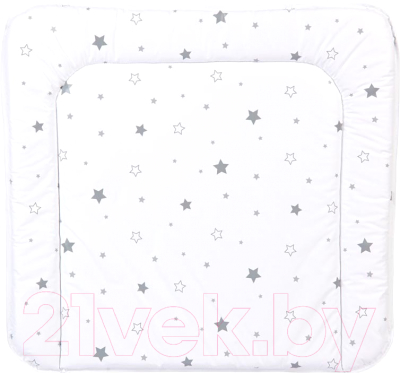 Пеленальный матрас Polini Kids Звездное сияние на комод 77x72 / 0002631-24 (белый/серый)