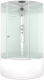 Душевая кабина Domani-Spa Simple 110 High / DS01Sm110HWCl00-V1.2 (белый/прозрачное стекло) - 