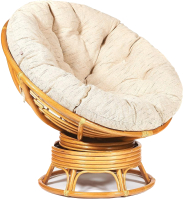 Кресло-качалка Tetchair Papasan W 23/01 B с подушкой (мед/ткань старт) - 