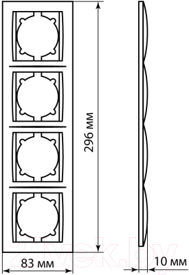 Рамка для выключателя TDM Лама SQ1815-0832 (перламутр)