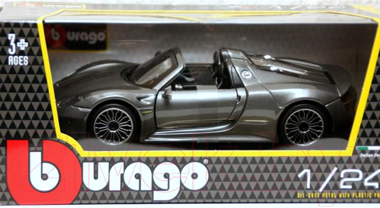 Масштабная модель автомобиля Bburago Porsche 918 Spyder / 18-21076