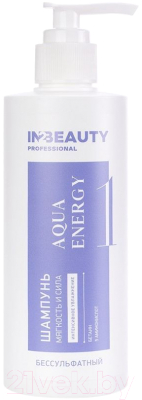 Шампунь для волос IN2Beauty Professional Aqua Energy Бессульфатный для увлажнения волос (1л)