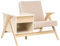 

Кресло мягкое Glider, Сканди с тумбой