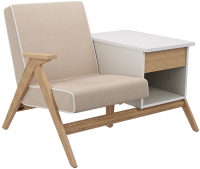 

Кресло мягкое Glider, Сканди с тумбой