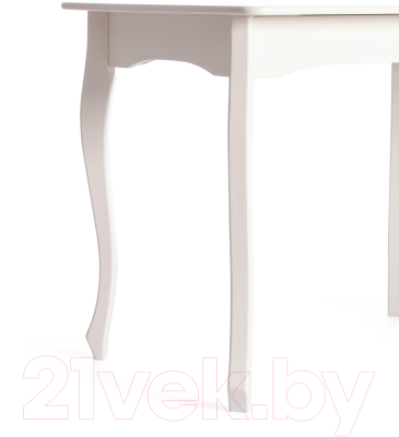 Обеденный стол Tetchair Caterina Provence 100+30x70x75 (бук/Ivory White)