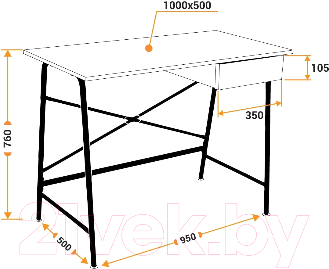 Письменный стол Tetchair WD-12