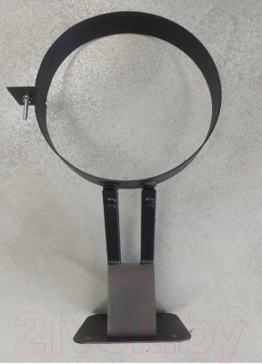 Кронштейн для дымохода КПД ЗИ телескопический под тройник 2мм 150 (200-400мм, черный)