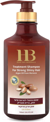 Шампунь для волос Health & Beauty Укрепляющий для здоровья и блеска волос с маслом арганы (780мл)