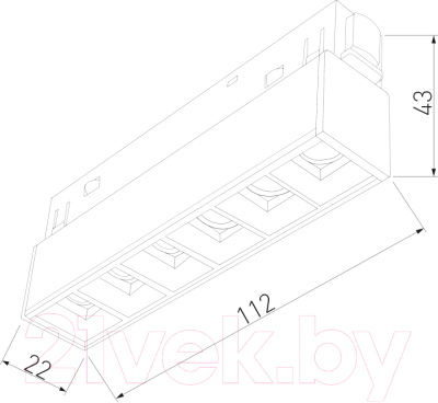 Трековый светильник Elektrostandard Slim Magnetic SL01 / 85004/01 (белый)