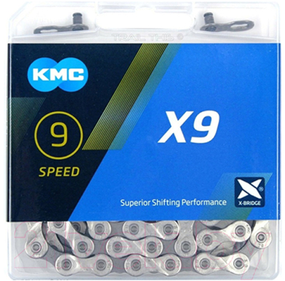 Цепь для велосипеда KMC X9 1/2"X11/128"X116L