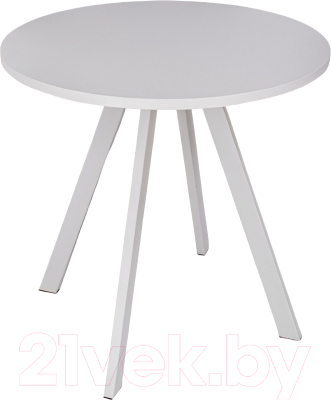 Обеденный стол Домотека Дельта К-М 75x75 (белый/белый)