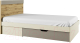 Полуторная кровать Anrex Modern 120 S (персидский жемчуг/ирландский ликер) - 