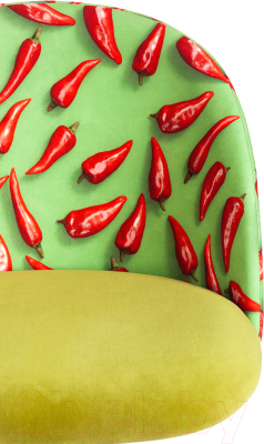 Кресло офисное Tetchair Melody ткань/флок (олива/Botanica 03/Pepper/23)