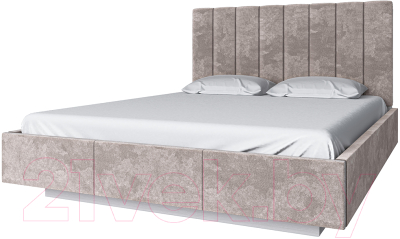 Двуспальная кровать Anrex Olivia 160 M ПМ (вудлайн кремовый/опера бежевый)