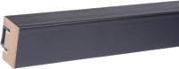 Финишная рейка для реечной панели Grace L04 Черная, с монтажной планкой в комплекте (2750х27х18мм) - 