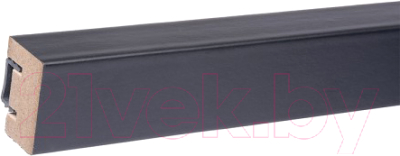 Финишная рейка для реечной панели Grace L04 Черная, с монтажной планкой в комплекте (2750х27х18мм)