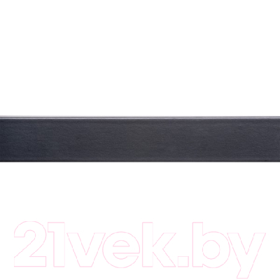 Финишная рейка для реечной панели Grace L04 Черная, с монтажной планкой в комплекте (2750х27х18мм)