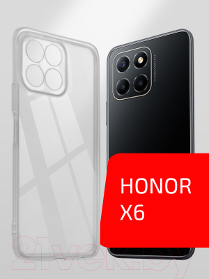 Чехол-накладка Volare Rosso Clear для Honor X6 (прозрачный)