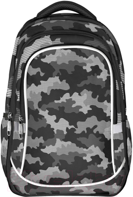Школьный рюкзак Creativiki Милитари / РЮК40КР-М (серый)