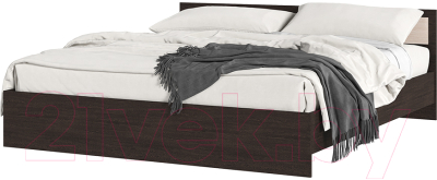 Двуспальная кровать Стендмебель Гармония КР 610 180x200 (белфорд/венге)